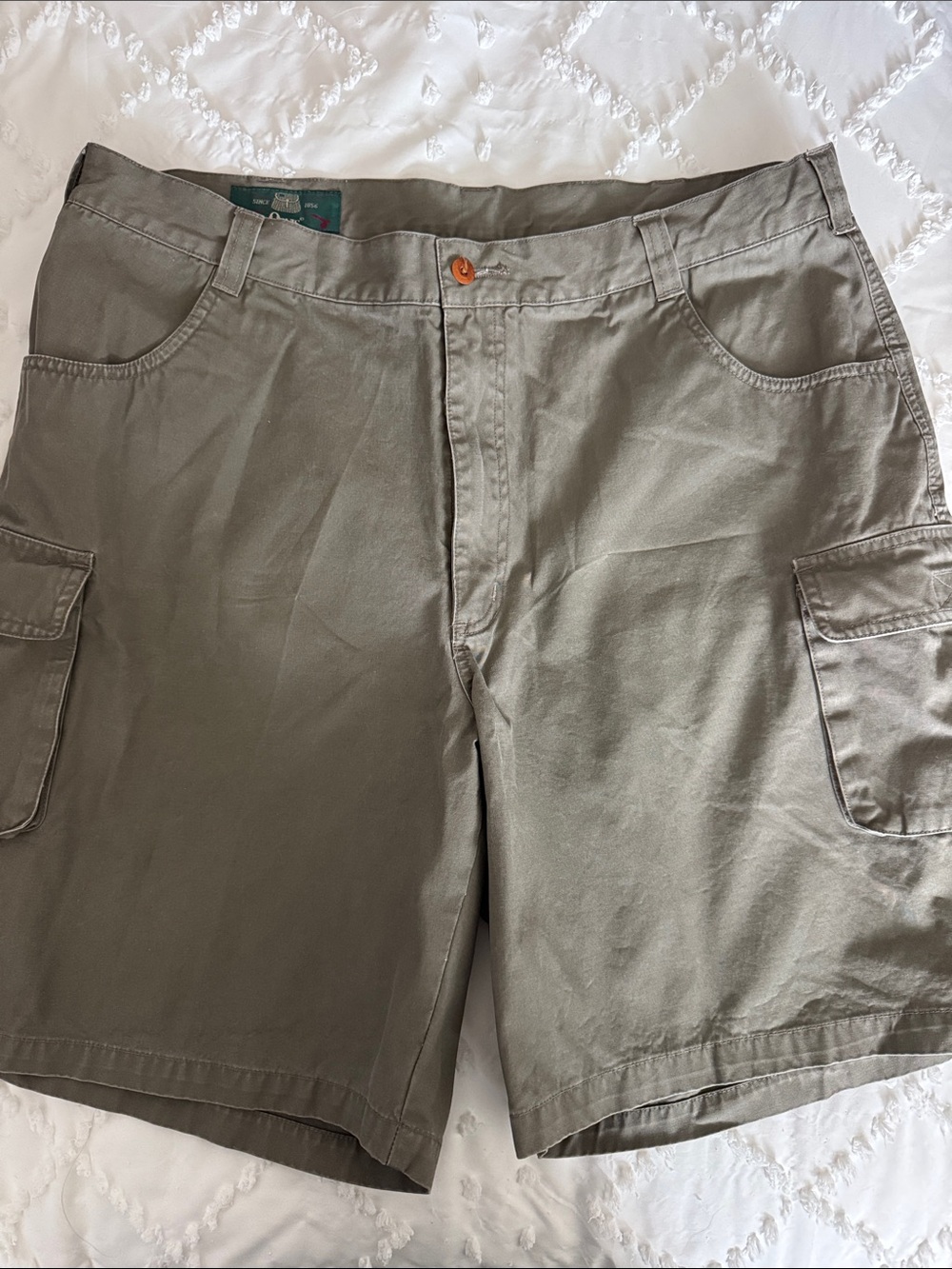 Orvis Men's Olive Green Cargo Shorts 38